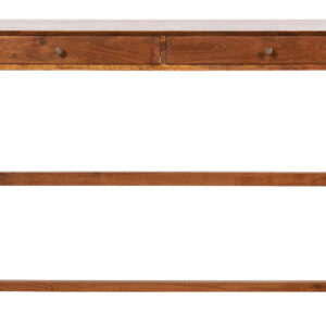 BEPUREHOME Collection skrivebord, m. 2 skuffer - brun akacietræ (116x43)