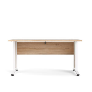 TVILUM Prima skrivebord - natur egetræsfinér og hvid (150x80)