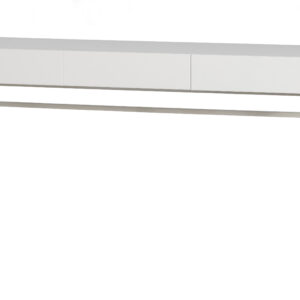 VTWONEN Basic skrivebord, m. 2 skuffer - tågegrå fyrretræ og metal (150x50)
